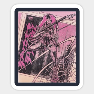 Spider-Grrrl Pink Sticker